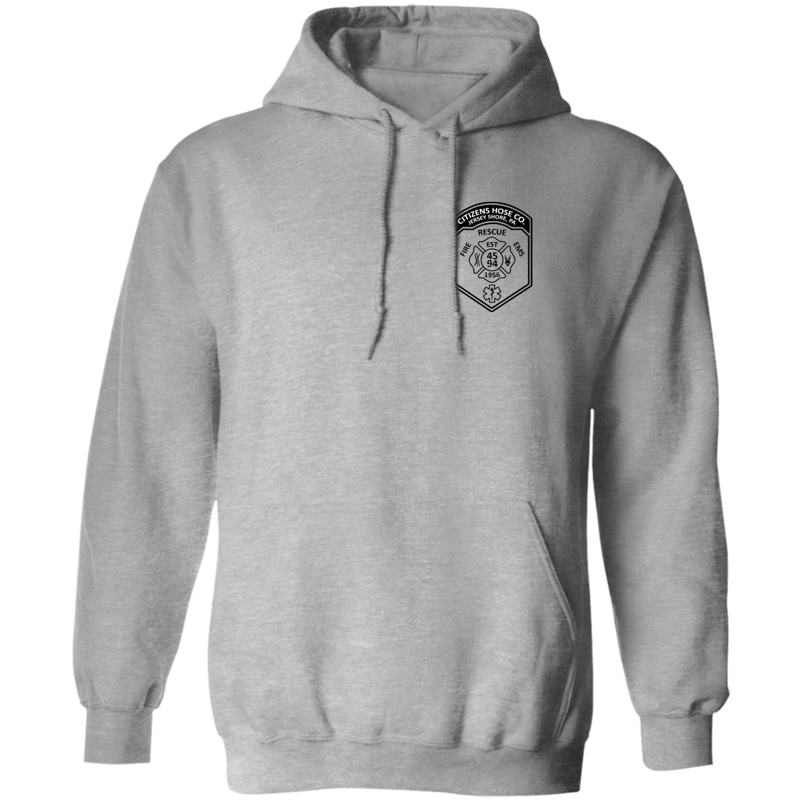 Rescue Engine Hoodie, Gray